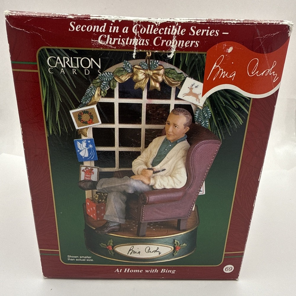 Carlton Cards Heirloom Collection Bing Crosby Ornament At Home/Musical VTG 2000